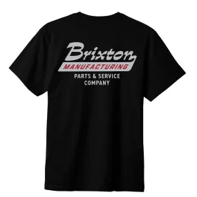 High Collar Design Brixton Mens Township Tailored Short Sleeve T-Shirt