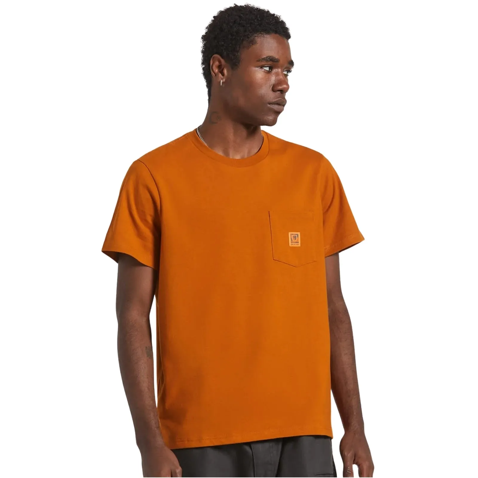 Minimalist Styling LayeredStyling Brixton Mens Union Heavy Weight Boxy Short Sleeve T-Shirt
