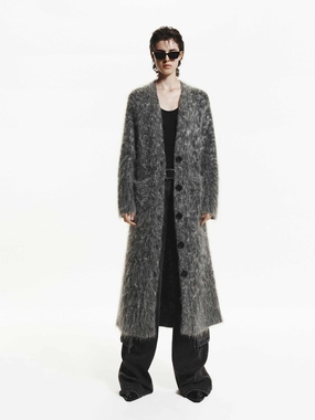 Brushed Long Cardigan Essential Comfort