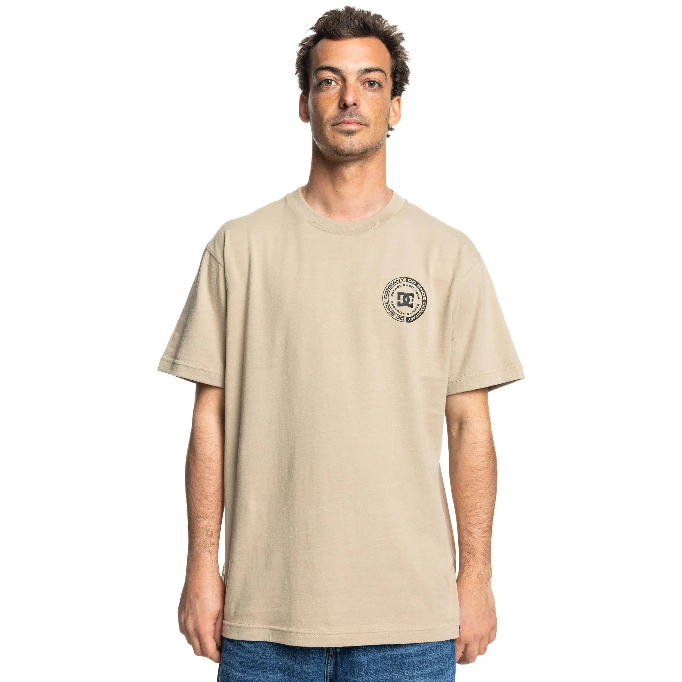 DC Shoes Mens Dc Corpo Short Sleeve T-Shirt Bonded Seam Technique BondedShoulderTaping