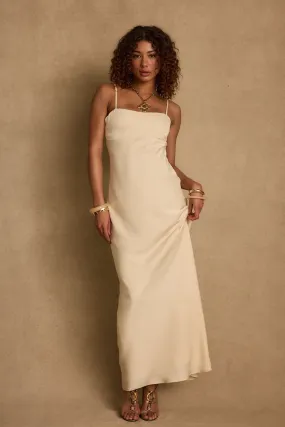 All Season Style Soft Harmony Canary Baby Yellow Maxi Dress