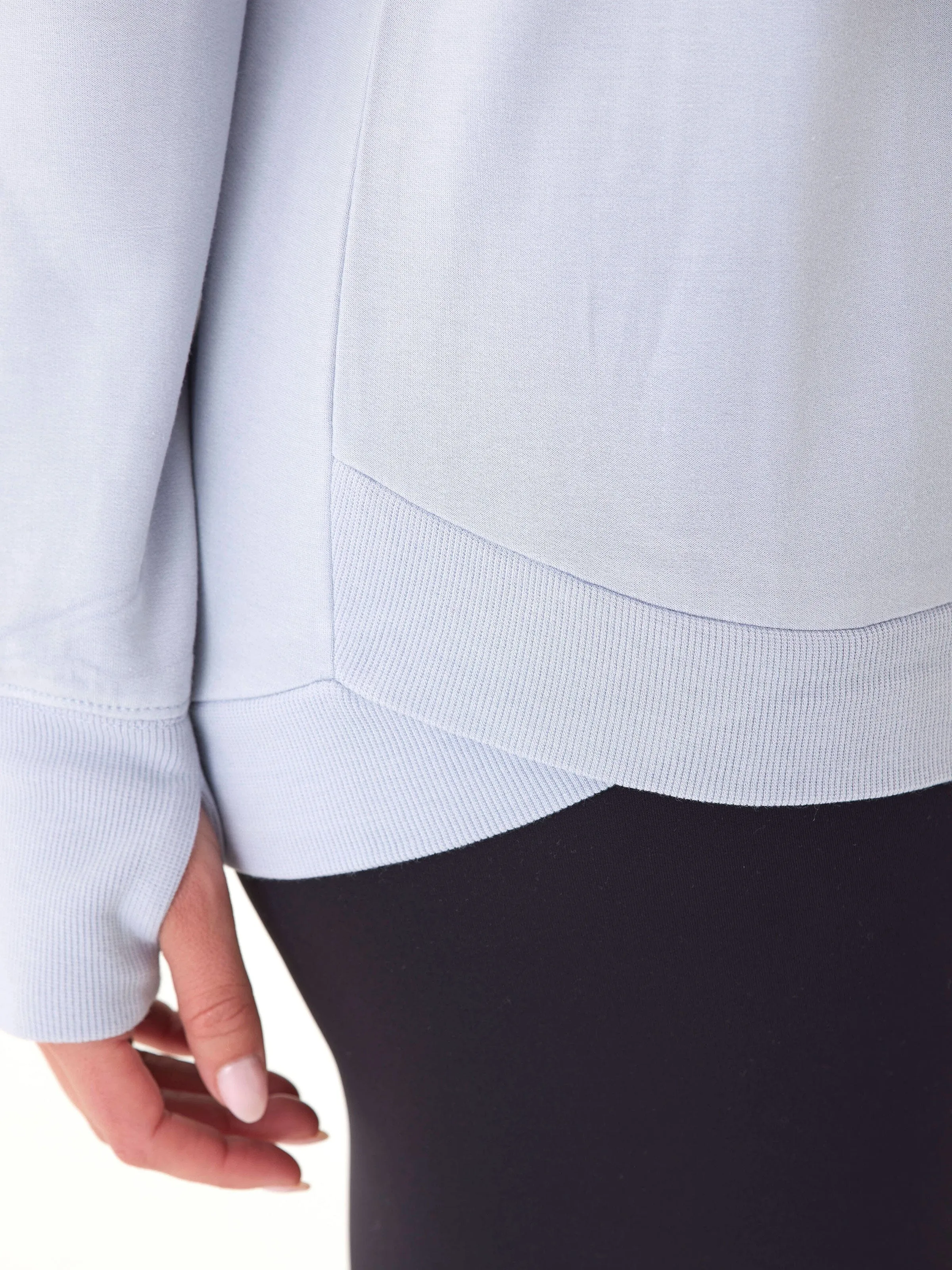 Cannon Feather Fleece Tulip Hem Tunic Sweatshirt Ergonomic Silhouette AdjustableHem