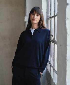 Flexible Waistband Loop Back Finish Chelsea Sweater
