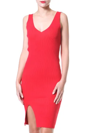 Heritage-Brand Chic Cotton Rib Dress