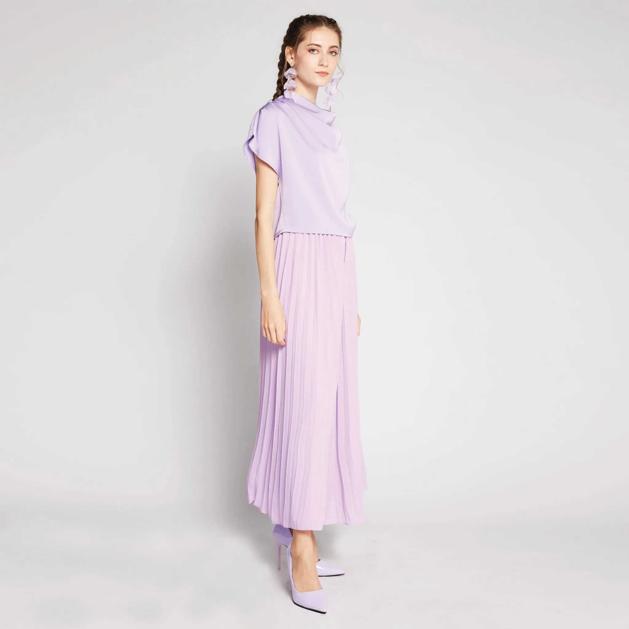 Chiffon Pleated Pants Universal Style