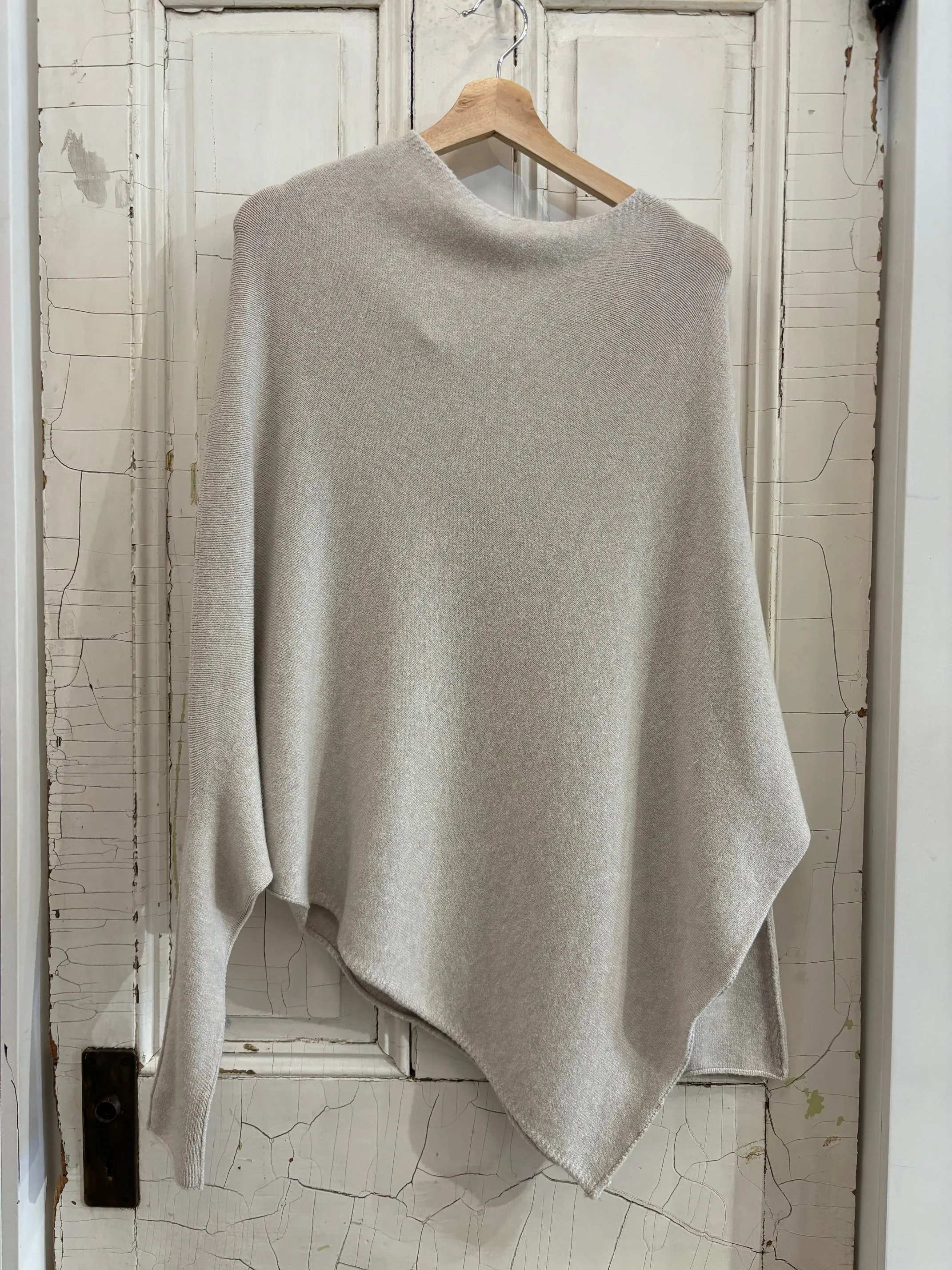 High Neckline Soft Performance Amanda Upside Down Sweater