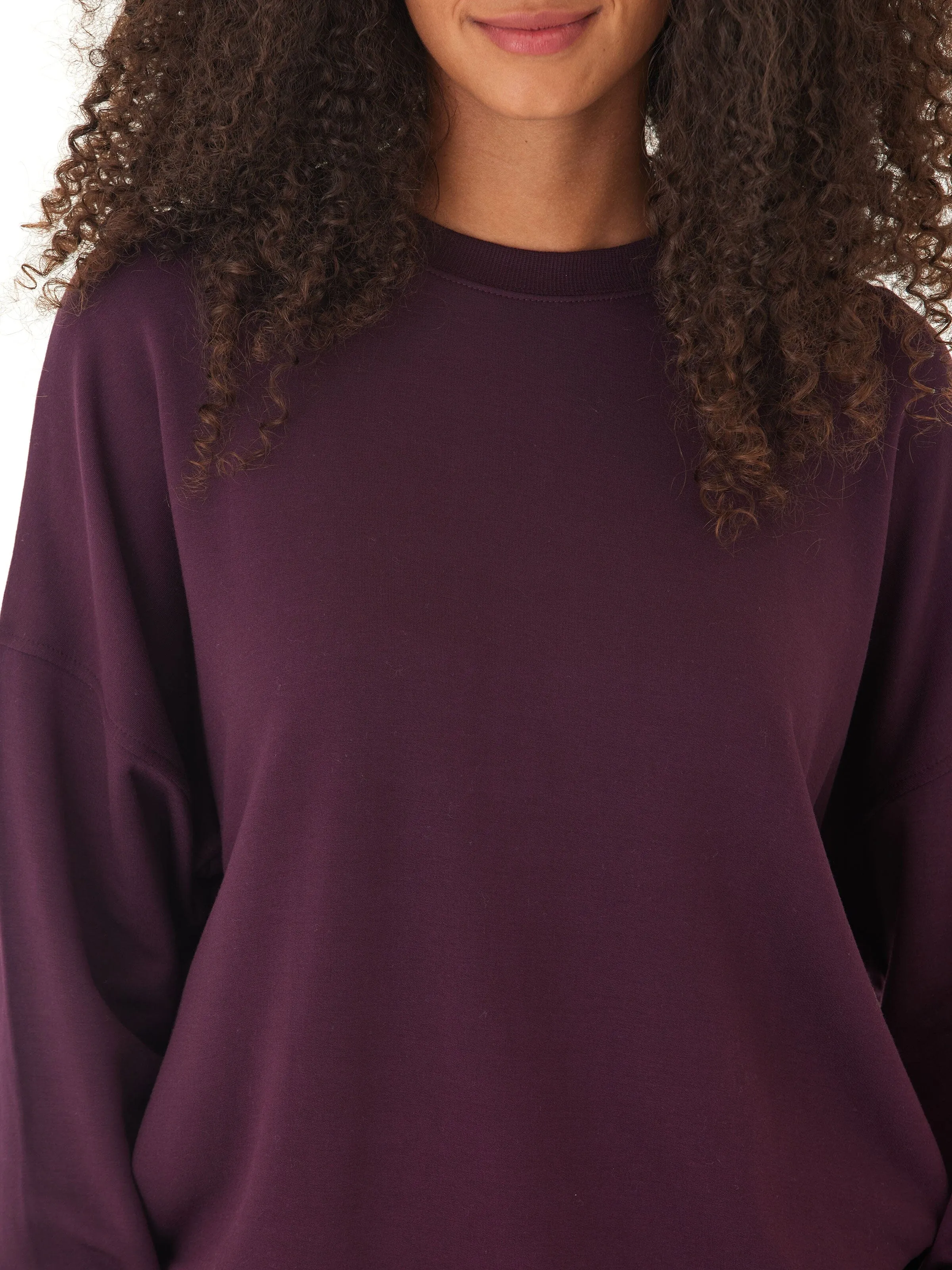 Cathy Boyfriend Feather Fleece Pullover Recycled materials Concealed Zippers