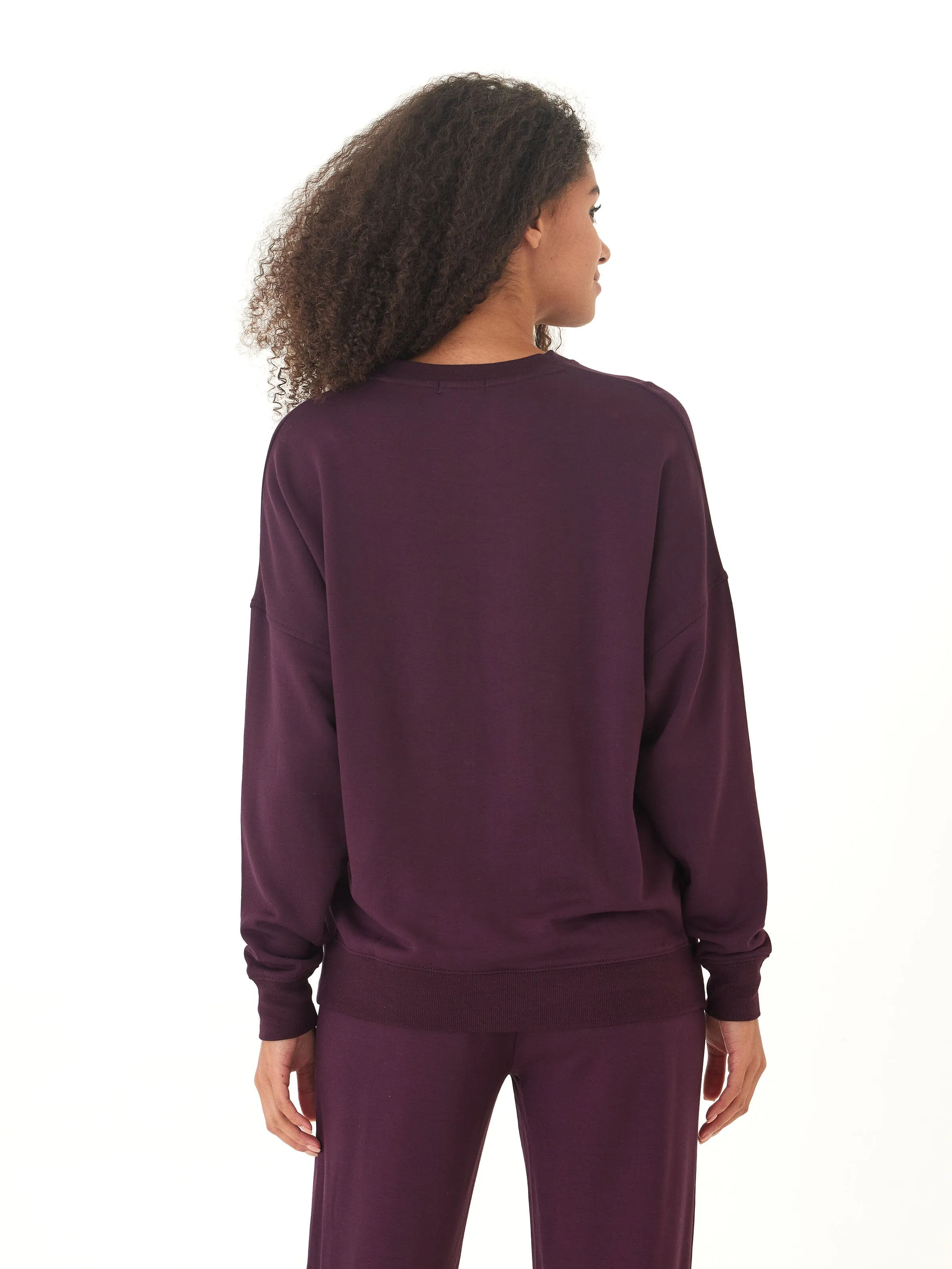 Teflon coating Wind Resistant Cathy Boyfriend Feather Fleece Pullover