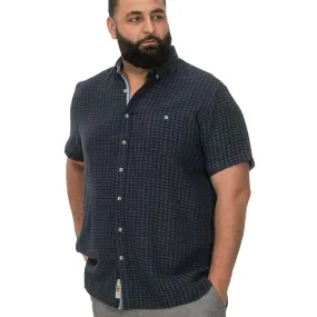 D555 Mens Pontefract Big & Tall Linen Short Sleeve Shirt Mix-And-Match Quick Dry Construction
