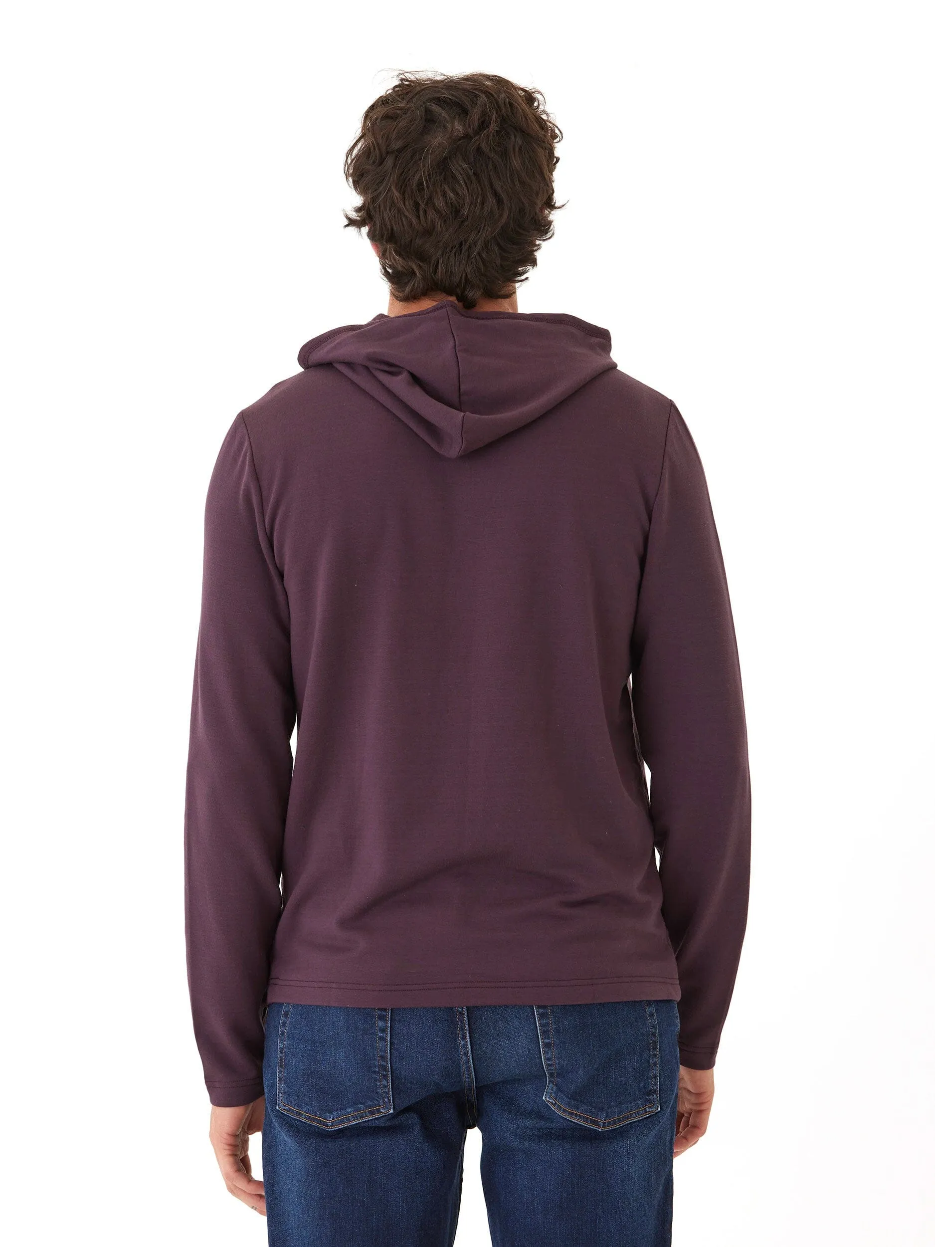 Flexible Shoulder Dex Feather Fleece Pullover Hoodie
