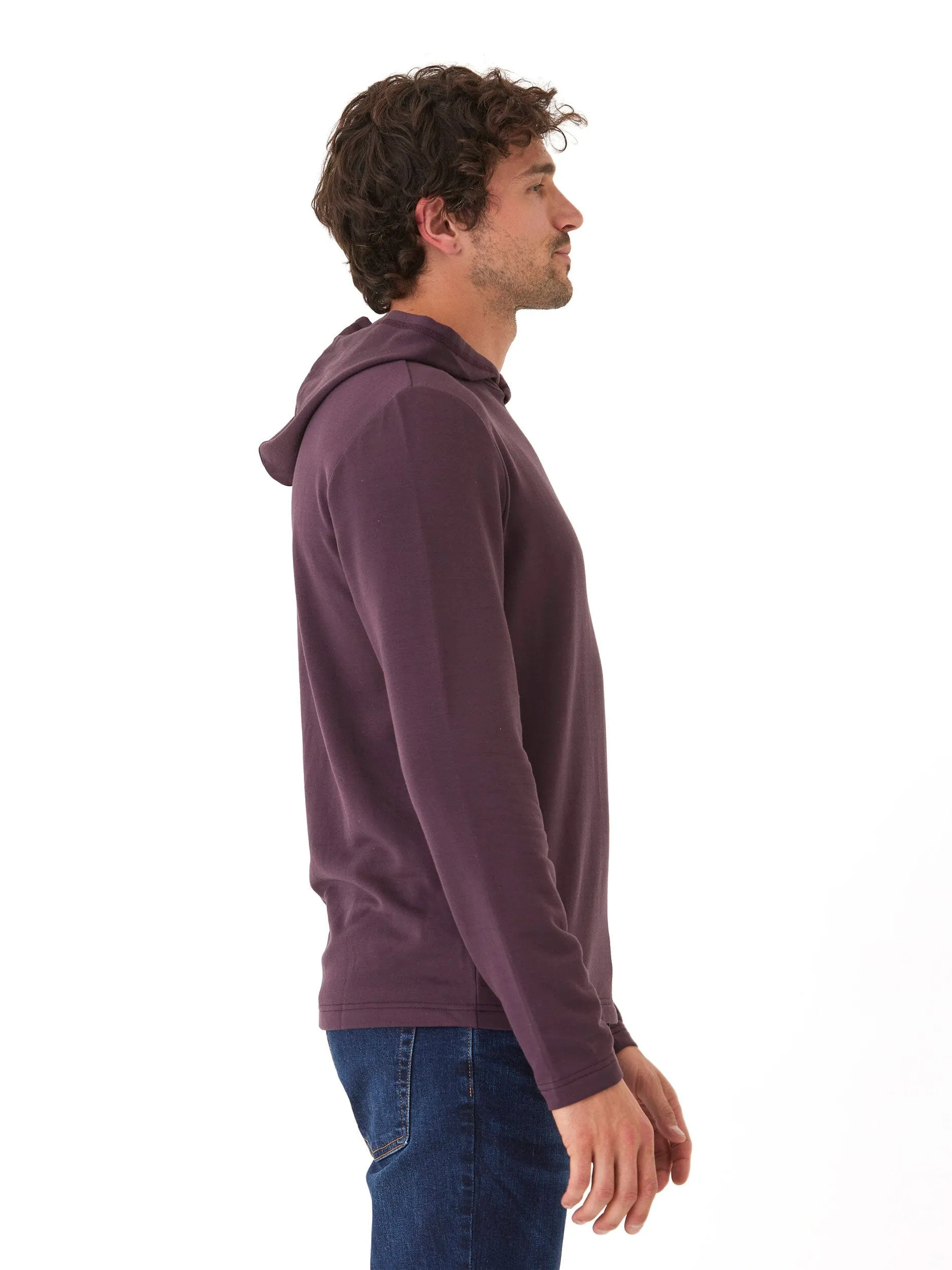 City Walking Style Neutral Look Dex Feather Fleece Pullover Hoodie