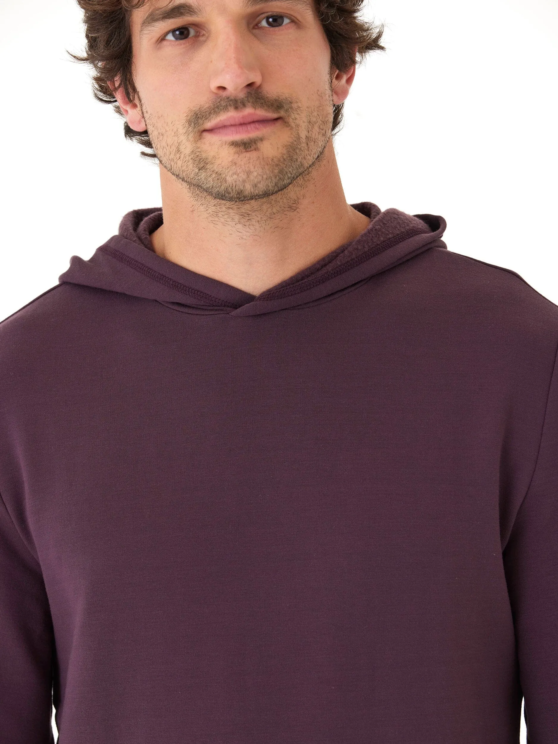 Easy Clean Material Adaptive Layering System Dex Feather Fleece Pullover Hoodie