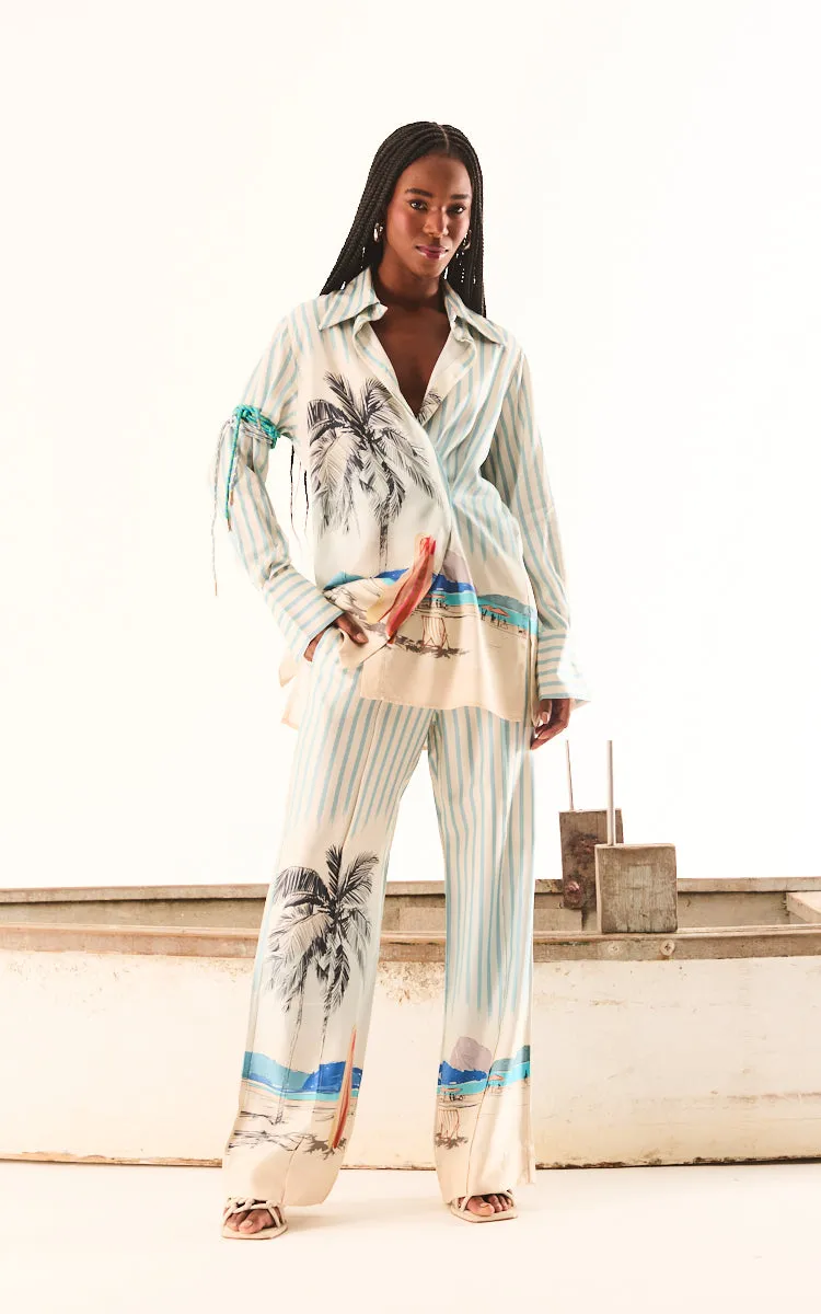 Sequined Finish Outfit Display COLCCI SAMA PANTS