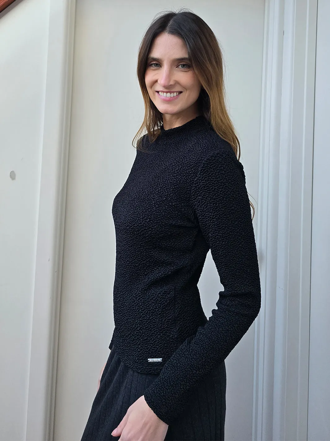 Seamless Shoulder Design COLCCI TEXTURED BLOUSE
