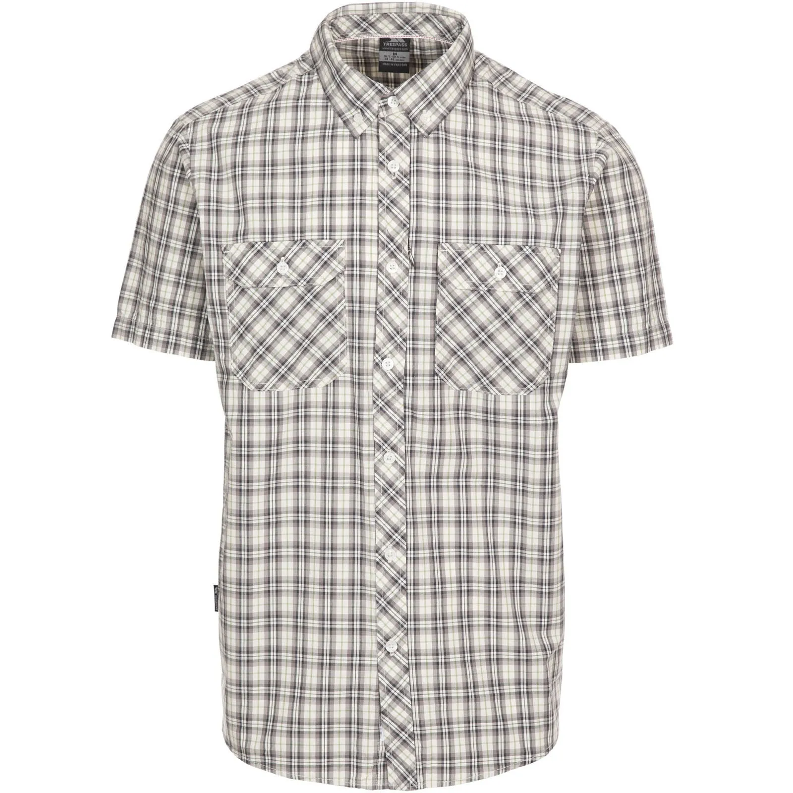 Trespass Mens Baileysbridge Checked Shirt Eco friendly materials