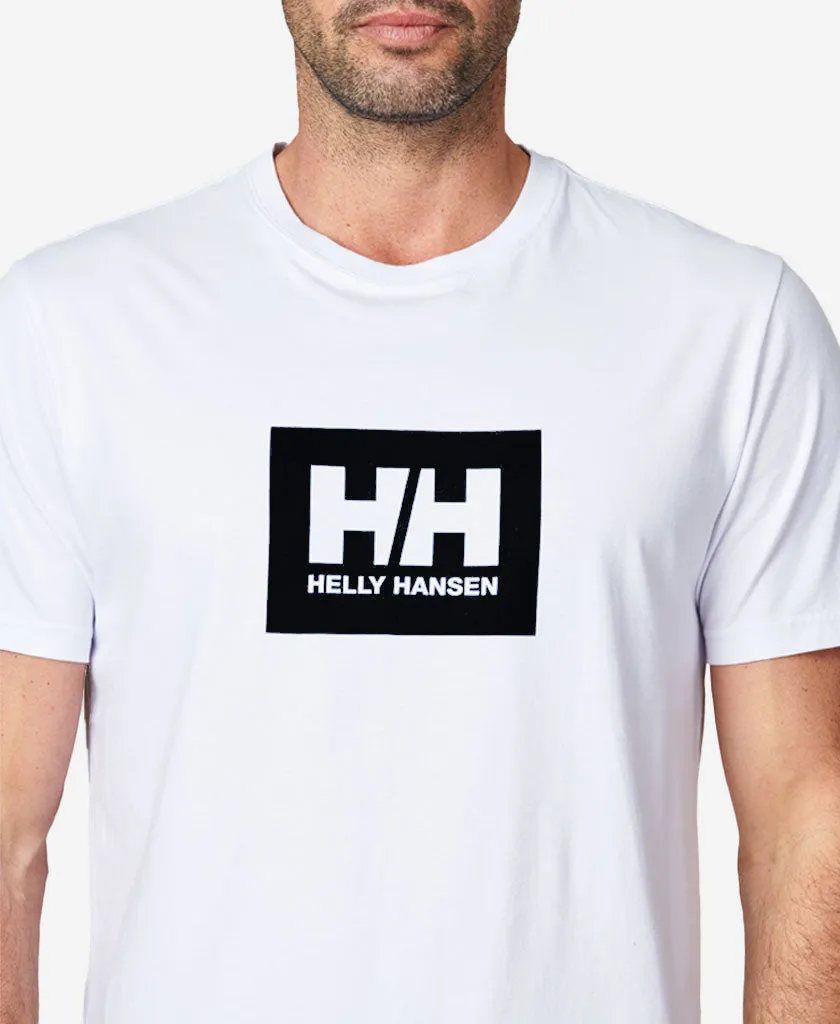 Wide Shoulder Cut HH BOX T-SHIRT, White