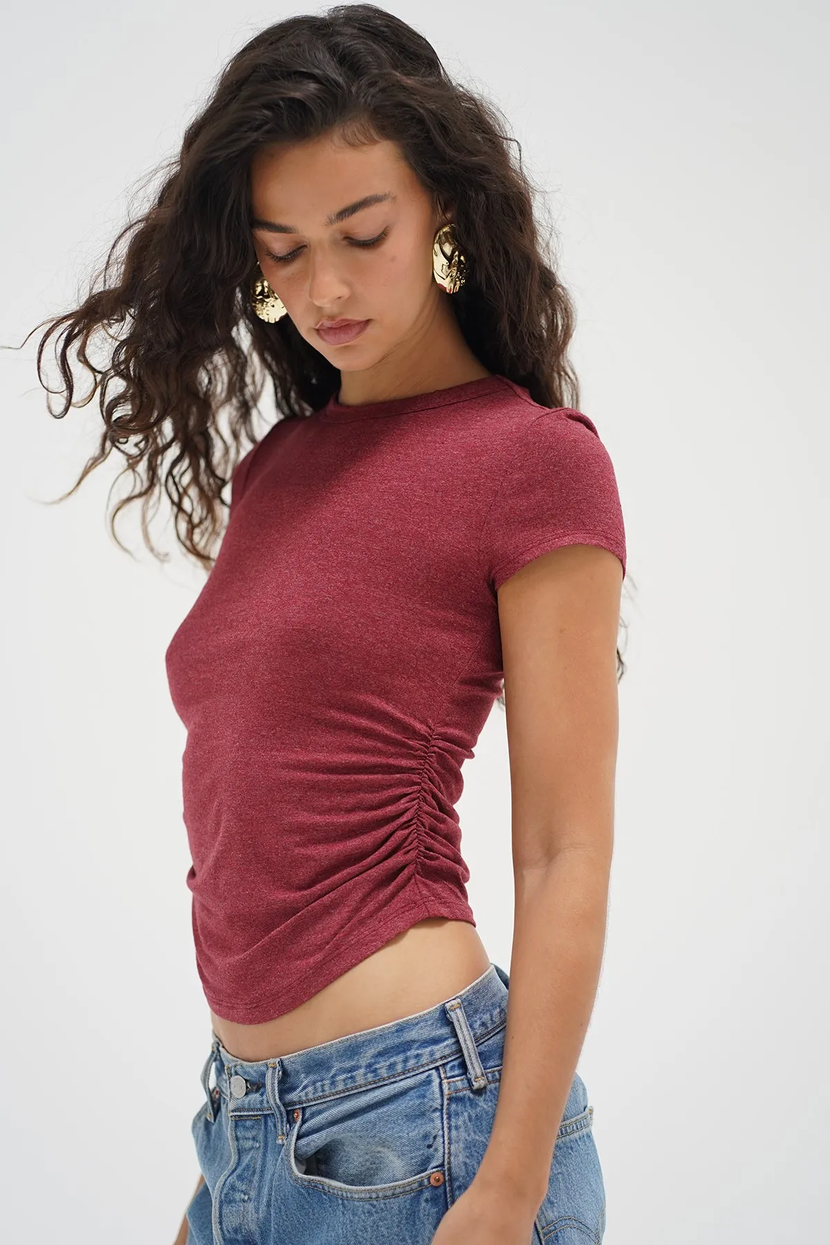 Trendy Vibes Geometric precision Saige Short Sleeve Top - Phoenix