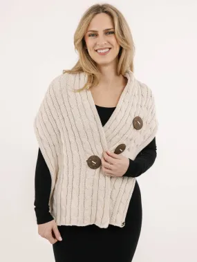 Stretch Fit Odor Resistant Knitwear Cable Button Wrap