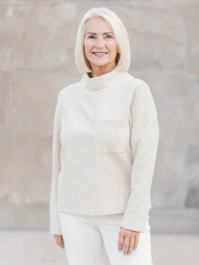 Warm Comfort Fit Soft Lining Funnel Neck Top