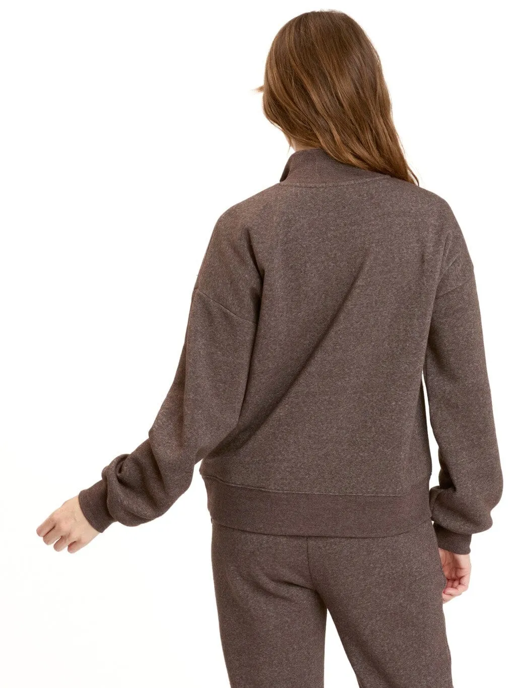 Daily Essential ShrinkResistantFabric Constance Tribend Fleece Half Zip Pullover