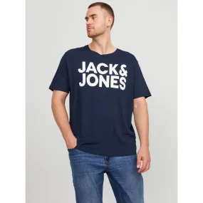 Zero Waste Cut Pattern WrinkleResistantTextile Jack & Jones Mens Corp Big & Tall Short Sleeve T-Shirt