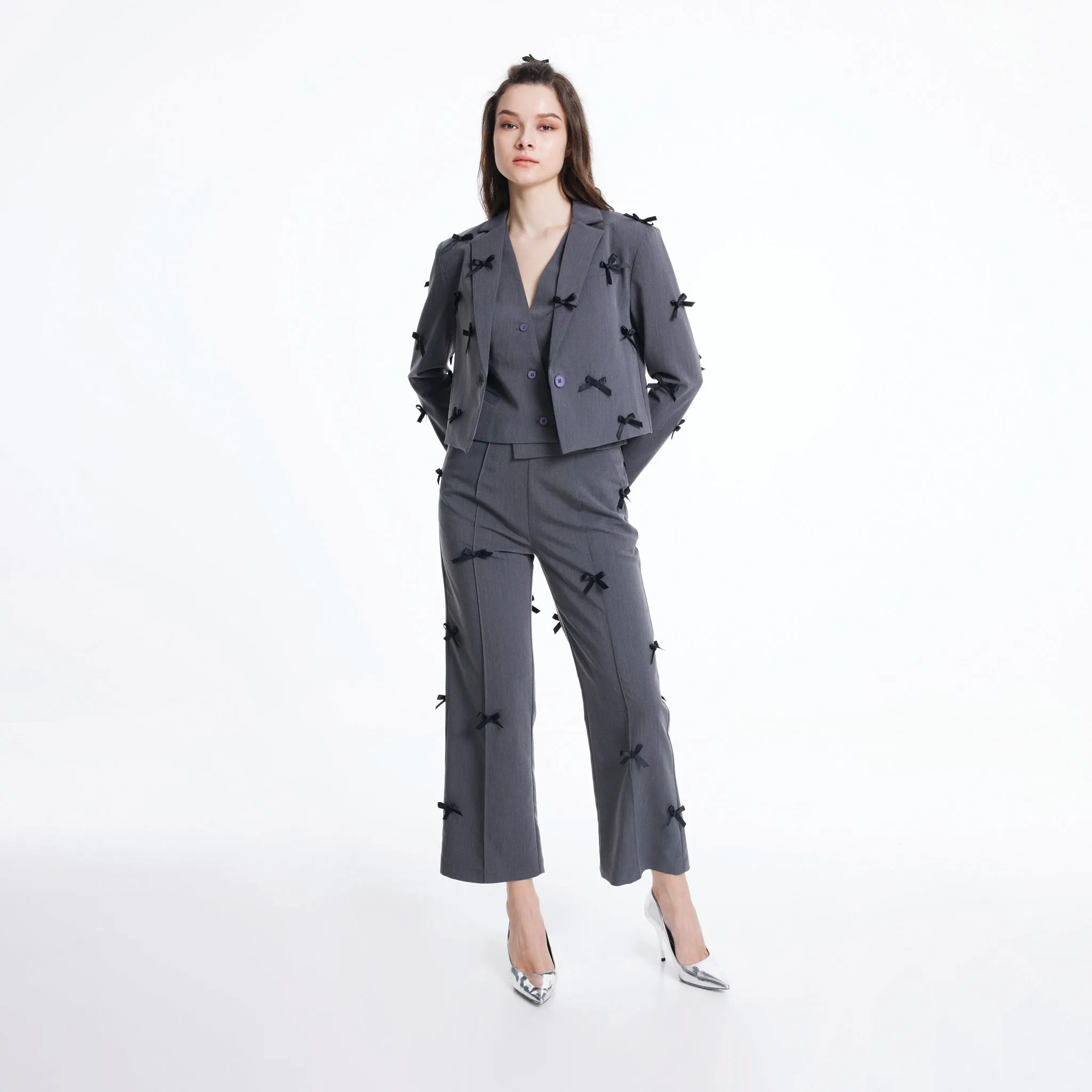 Fashion Focus Textured Yarn Blends JL X MAG STRAIGHT TROUSERS