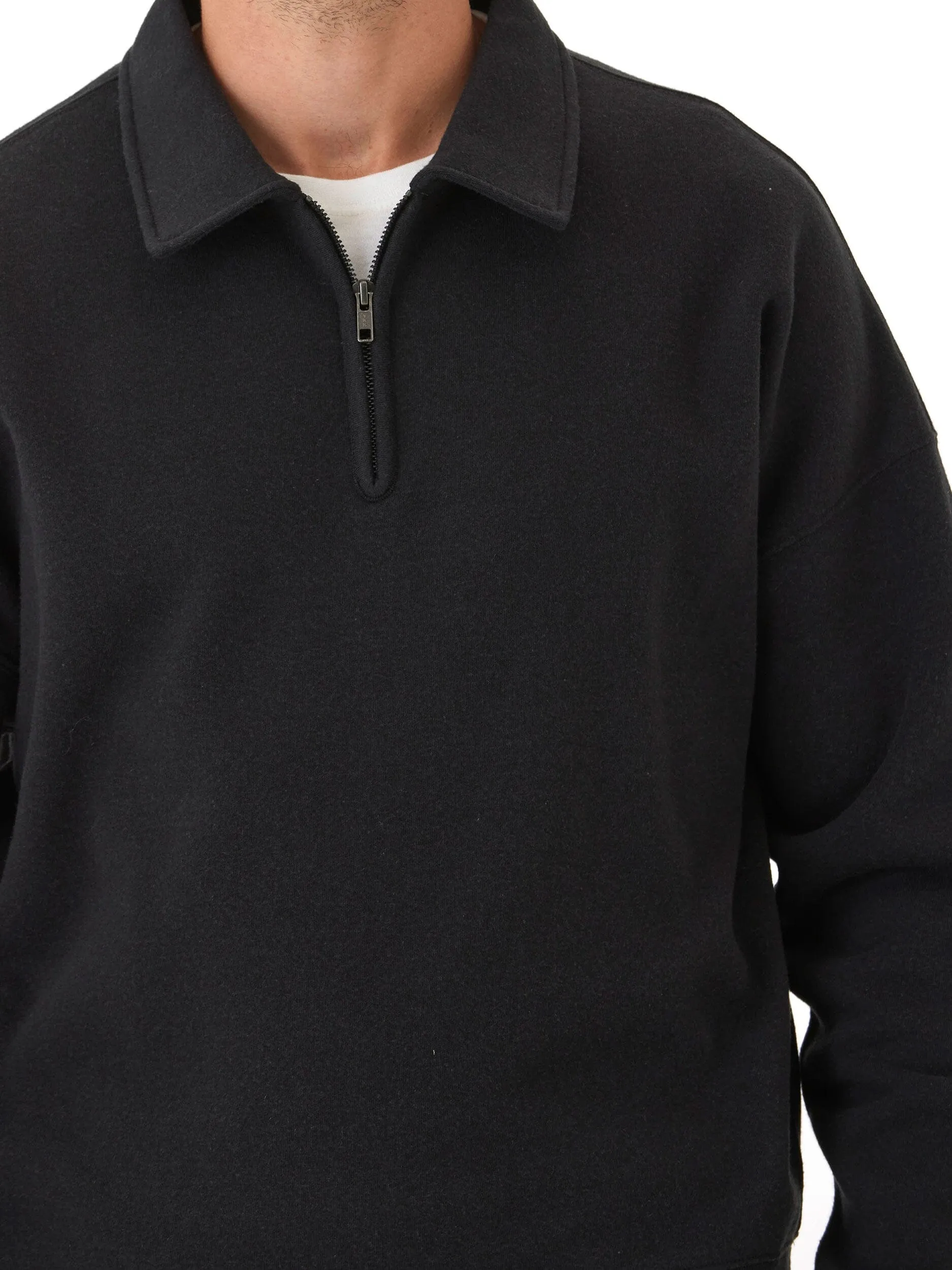 Sleek Outdoor Look Advanced Wickability System Gabe Triblend Fleece 1/4 Zip Polo