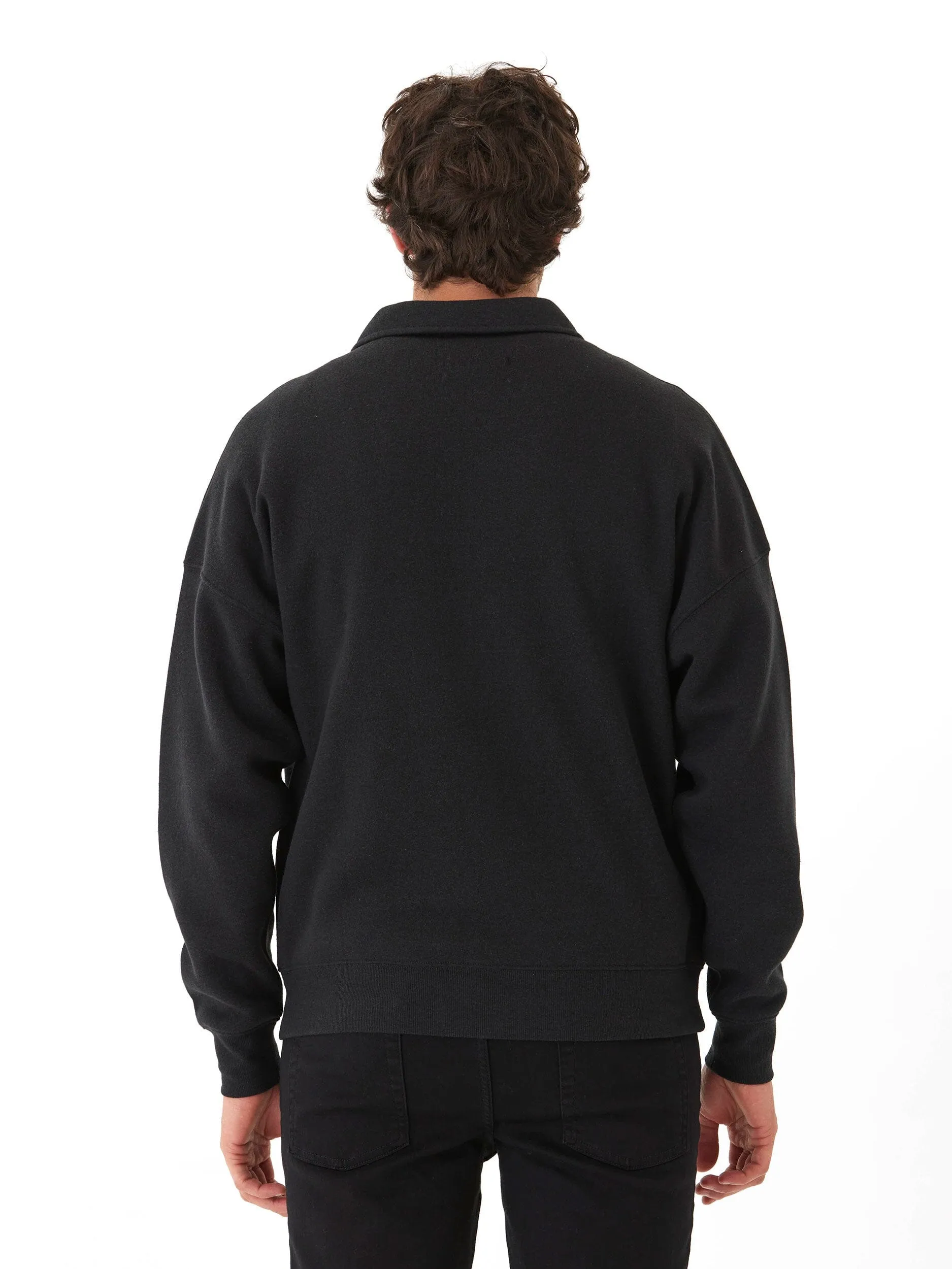 Hypoallergenic Fibers Gabe Triblend Fleece 1/4 Zip Polo