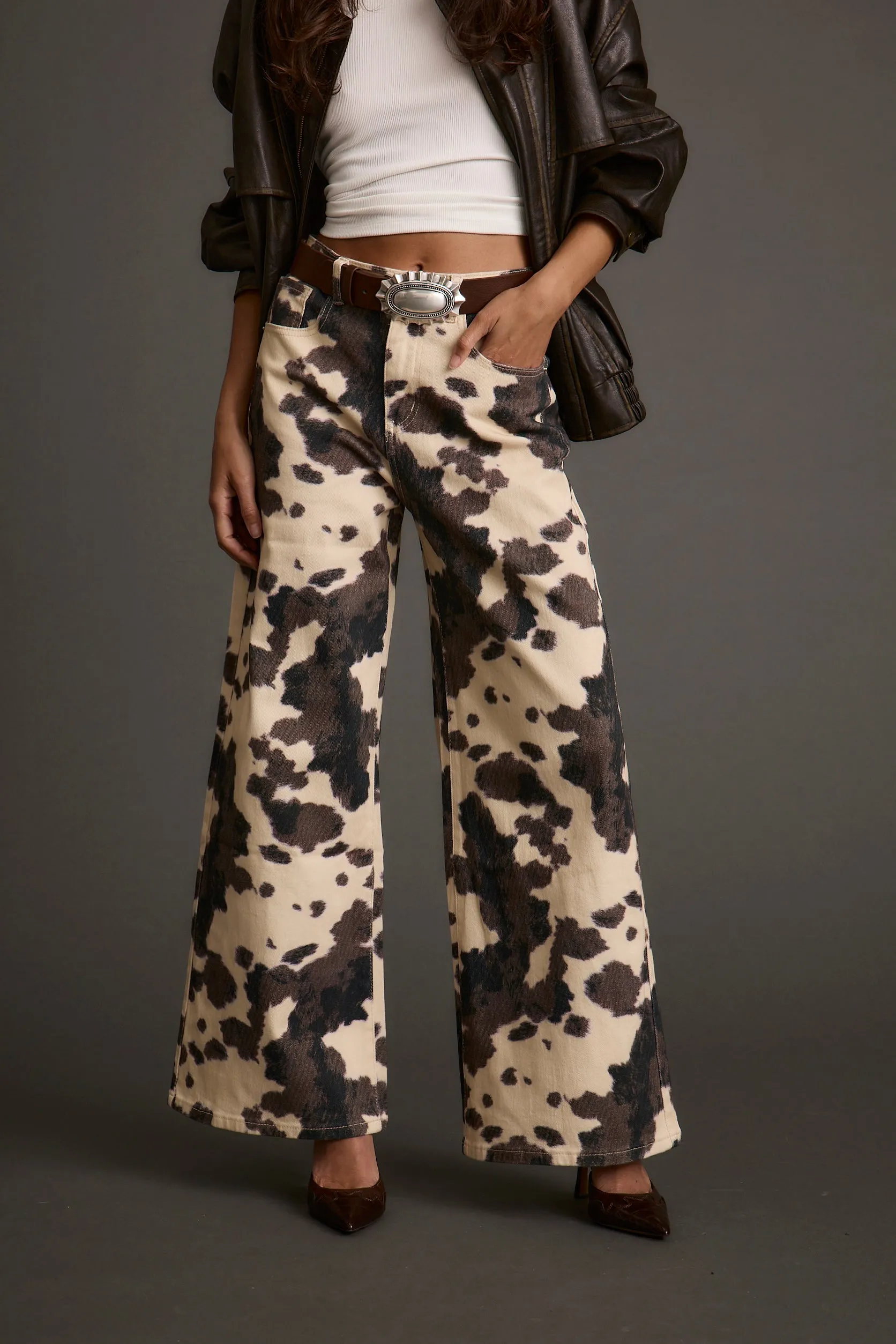 Midland Cowhide Pants Street Style