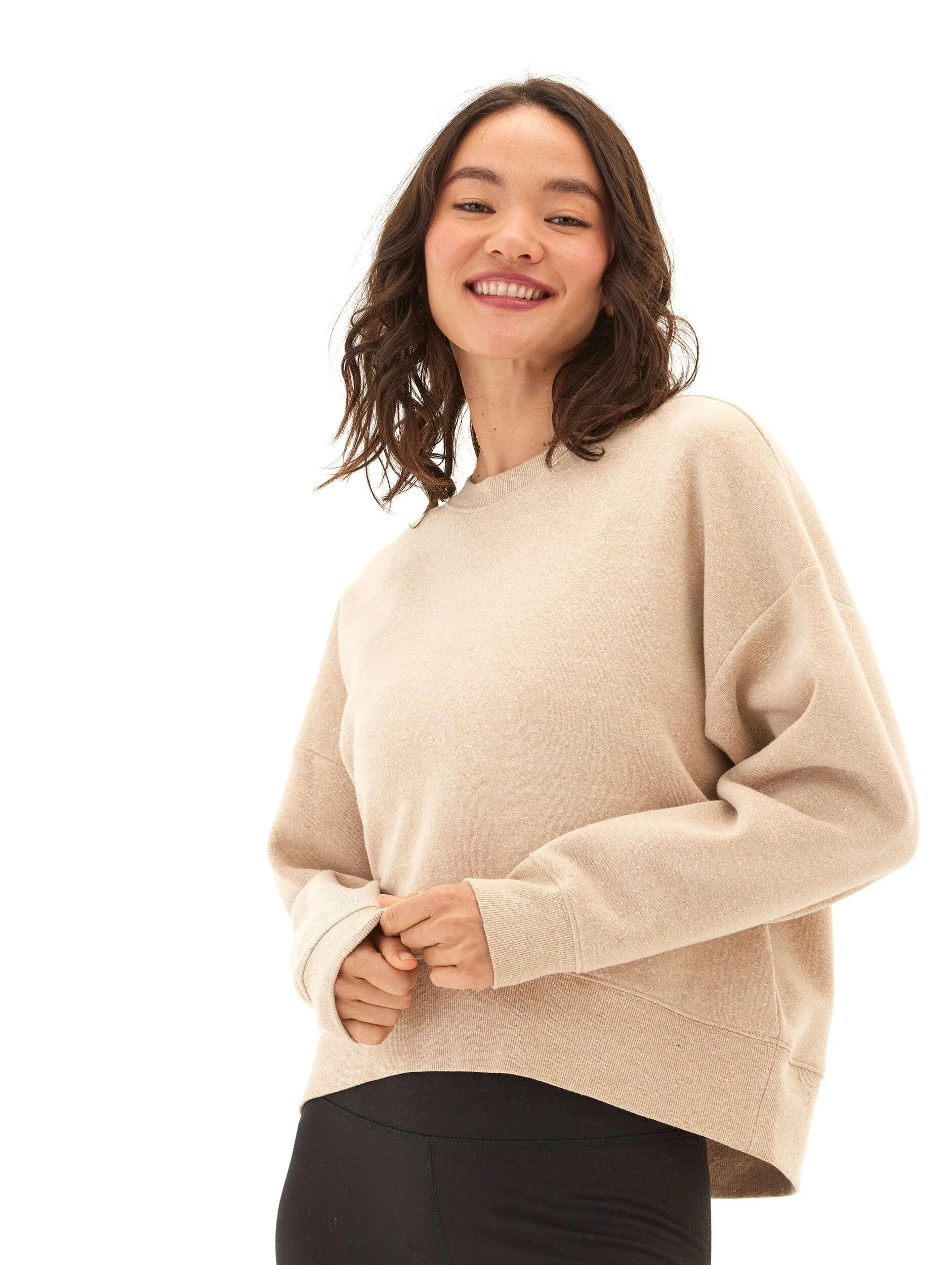 Fleece Lined Interior Naia Triblend Fleece Pullover