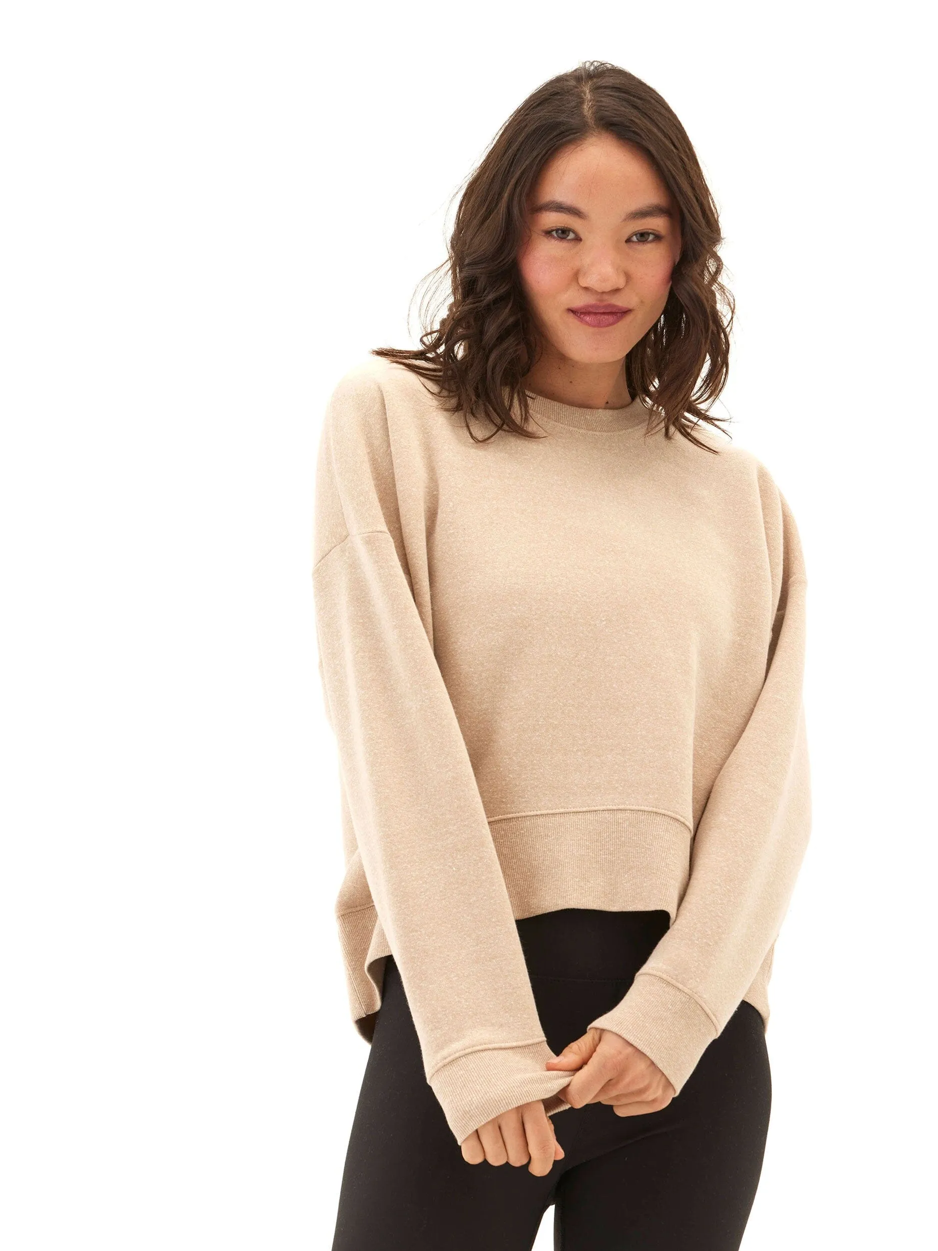 Naia Triblend Fleece Pullover Flexible Layer System Active Wear