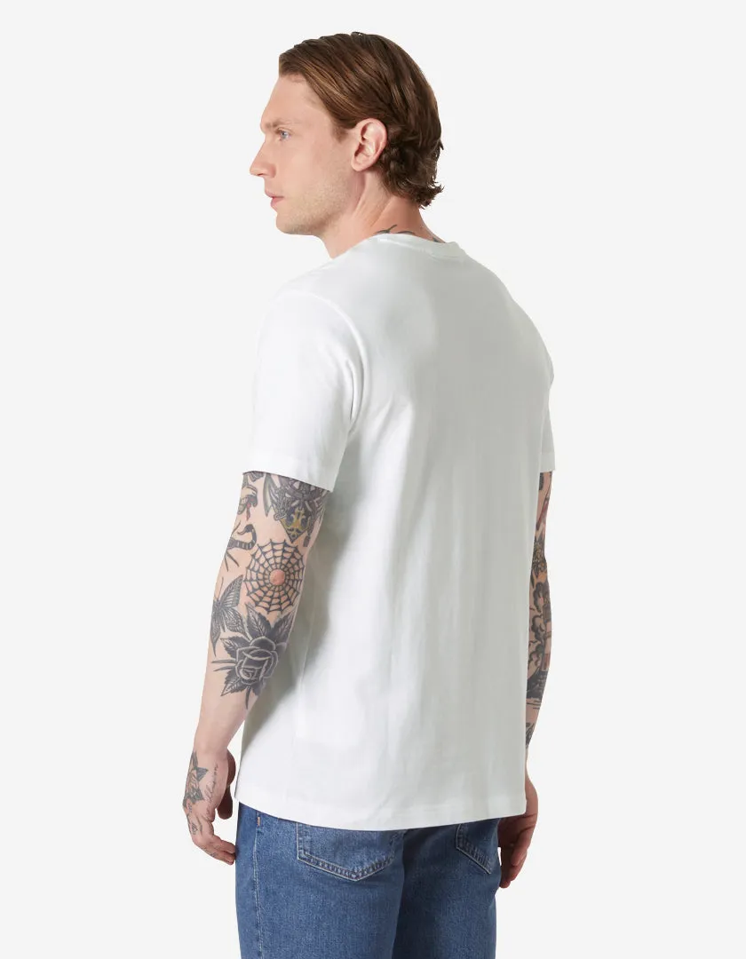CORE GRAPHIC T 2.0, White High Neckline