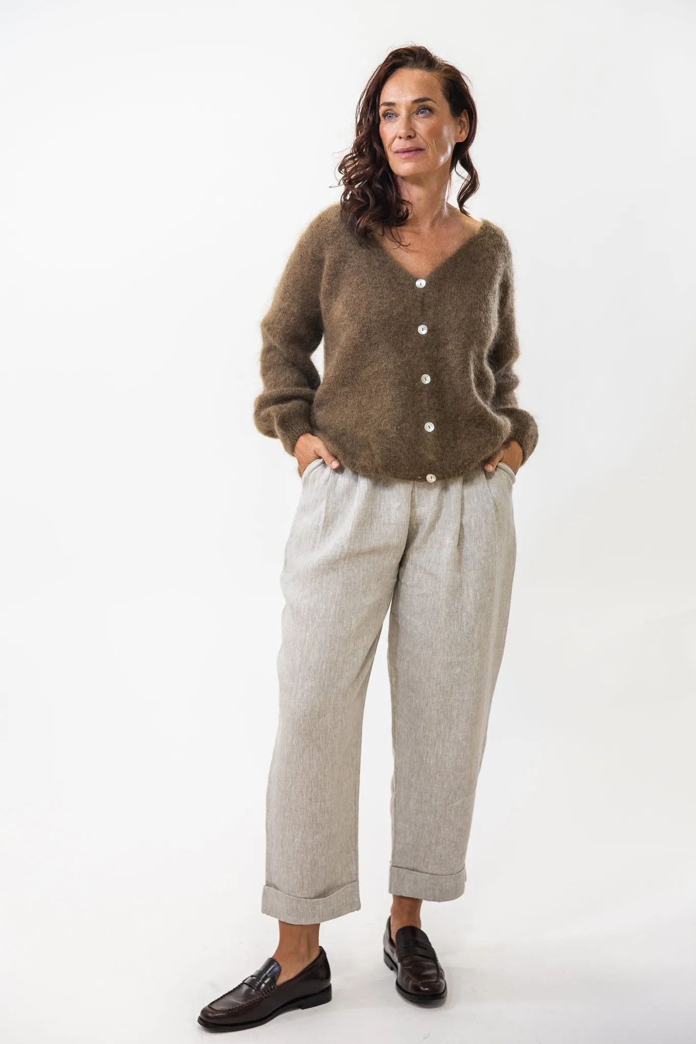 Long Lasting Elasticity Performance Flex Cornelia Knit | Brown