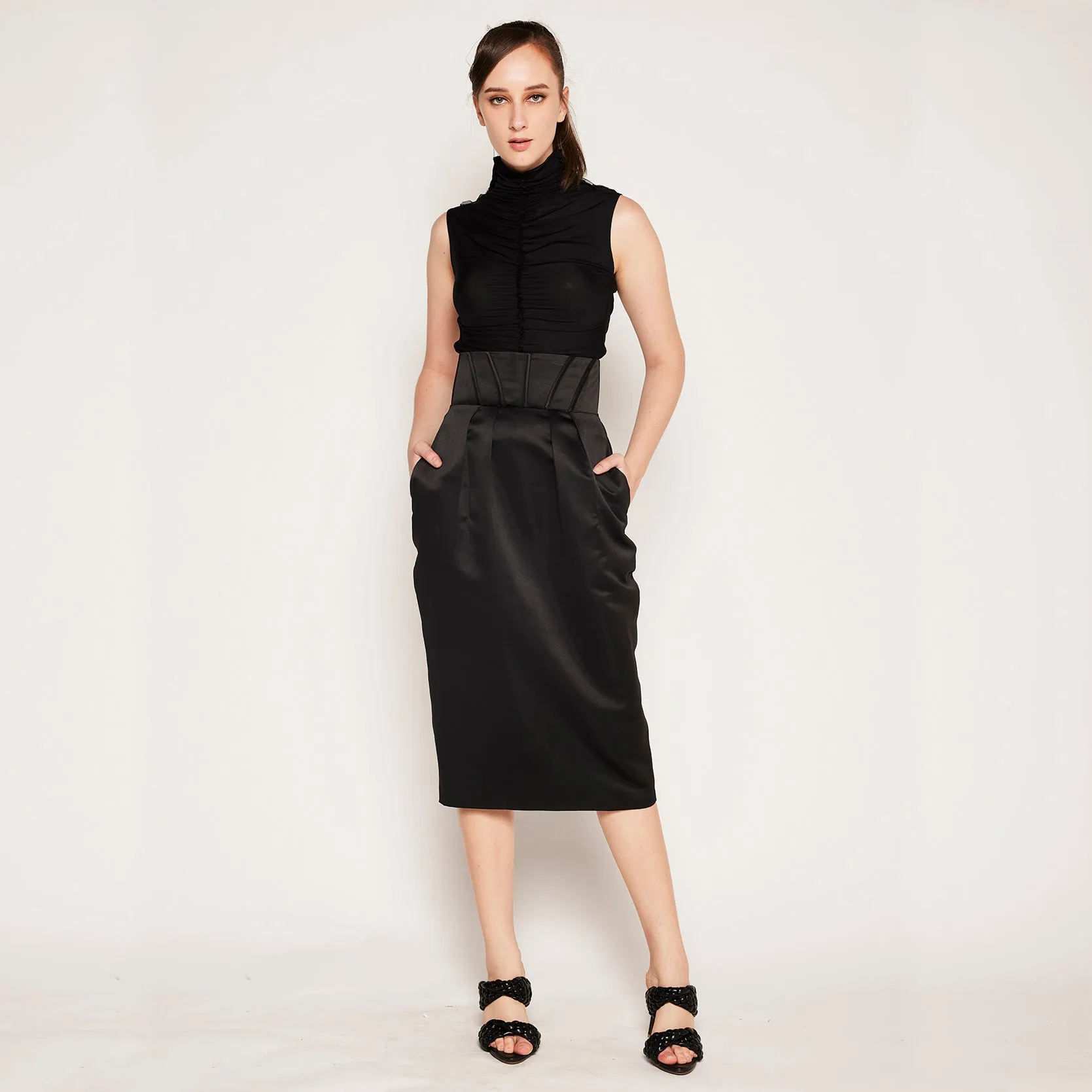 Cruise Attire Corset Midi Skirt