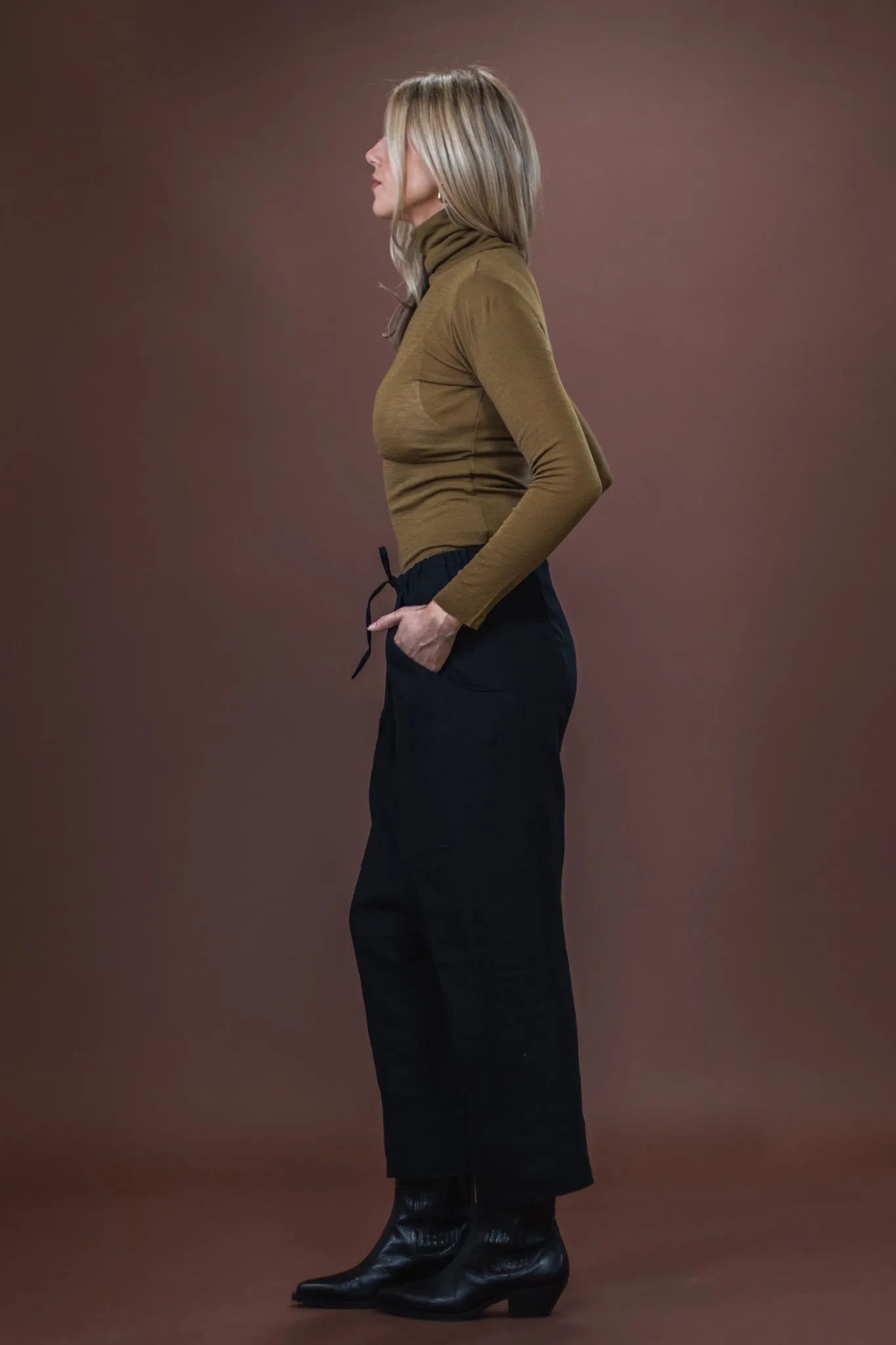 Snuggly Feel Merino Roll Neck | Bronze