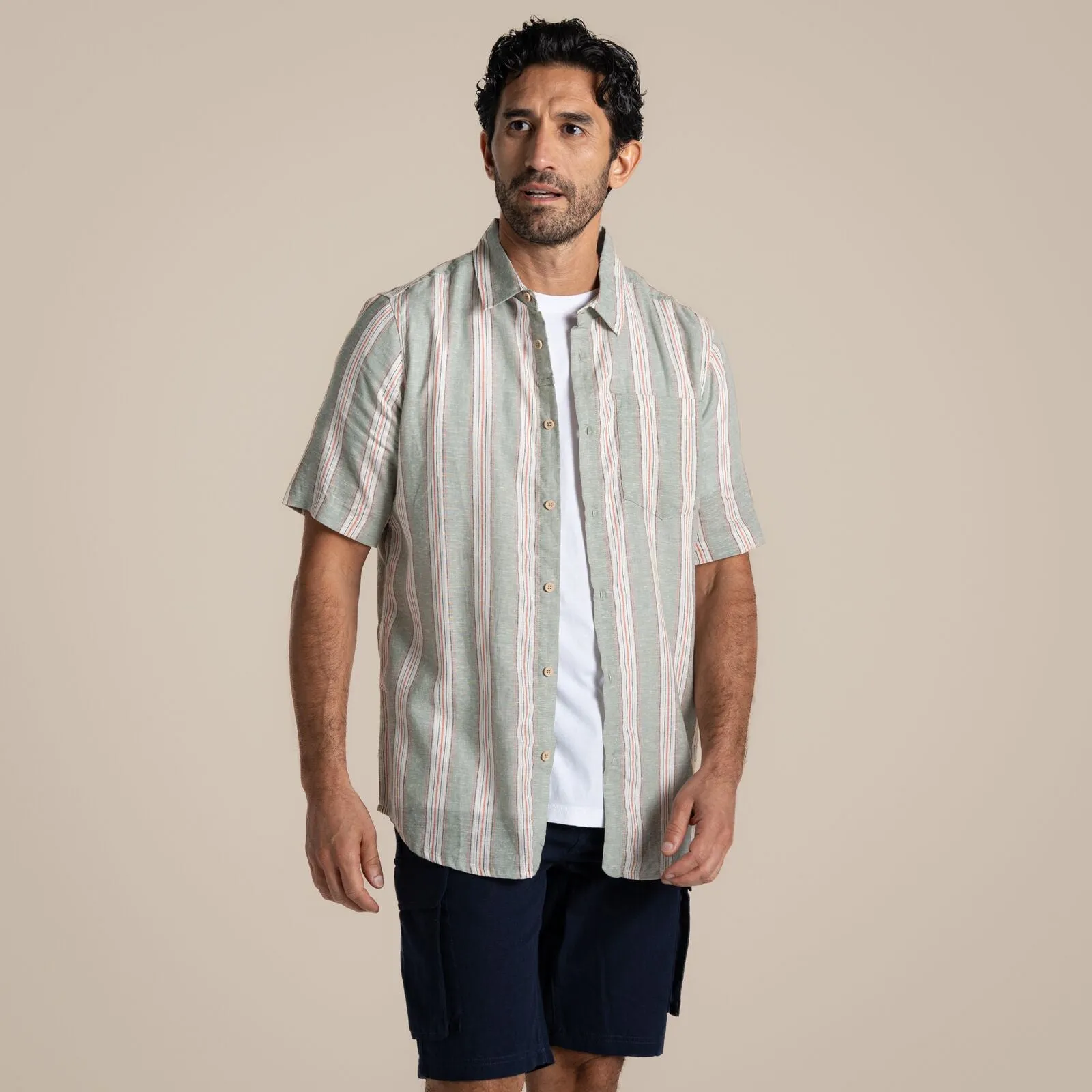 Camping Essential Craghoppers Mens Argino Button Up Short Sleeve Shirt