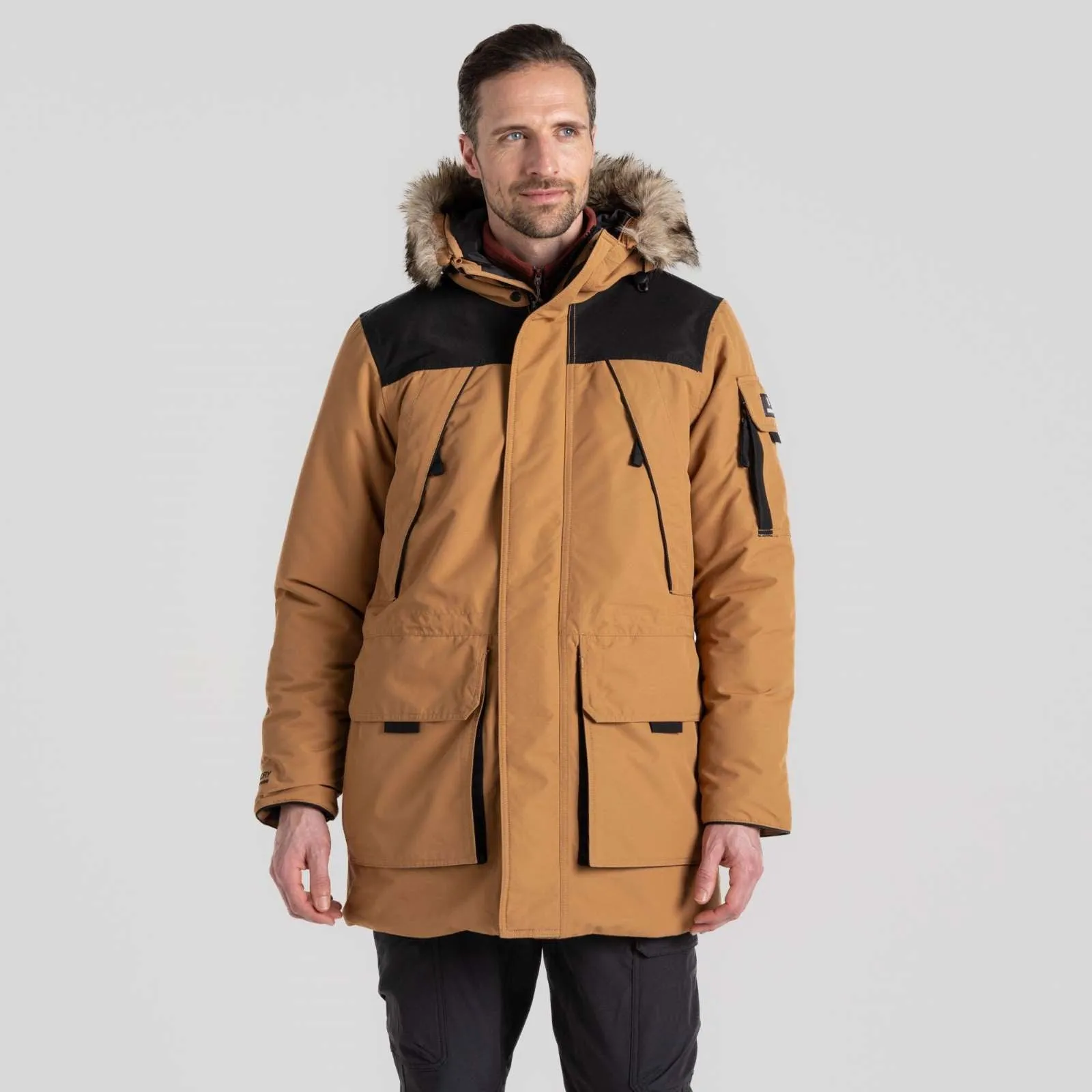 Comfy Fit Thermal Lining Tech Craghoppers Mens Bishorn III Waterproof Parka Jacket