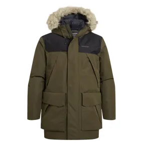 Craghoppers Mens Bishorn IV Waterproof Padded Jacket Easy Care Finish Stand Up Collar