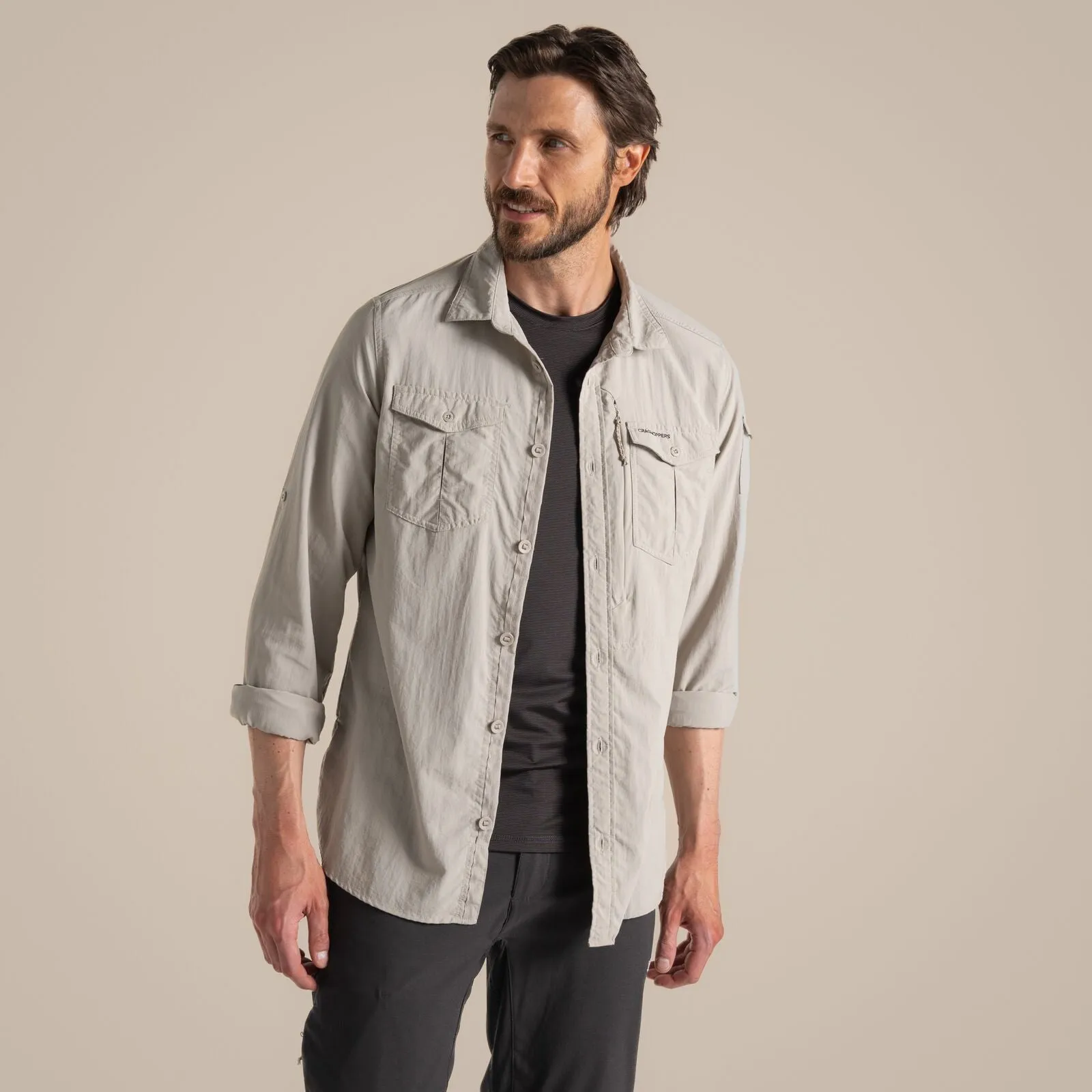 Craghoppers Mens NosiLife Adventure III Long Sleeve Shirt Advanced Moisture Management Comfortable fit