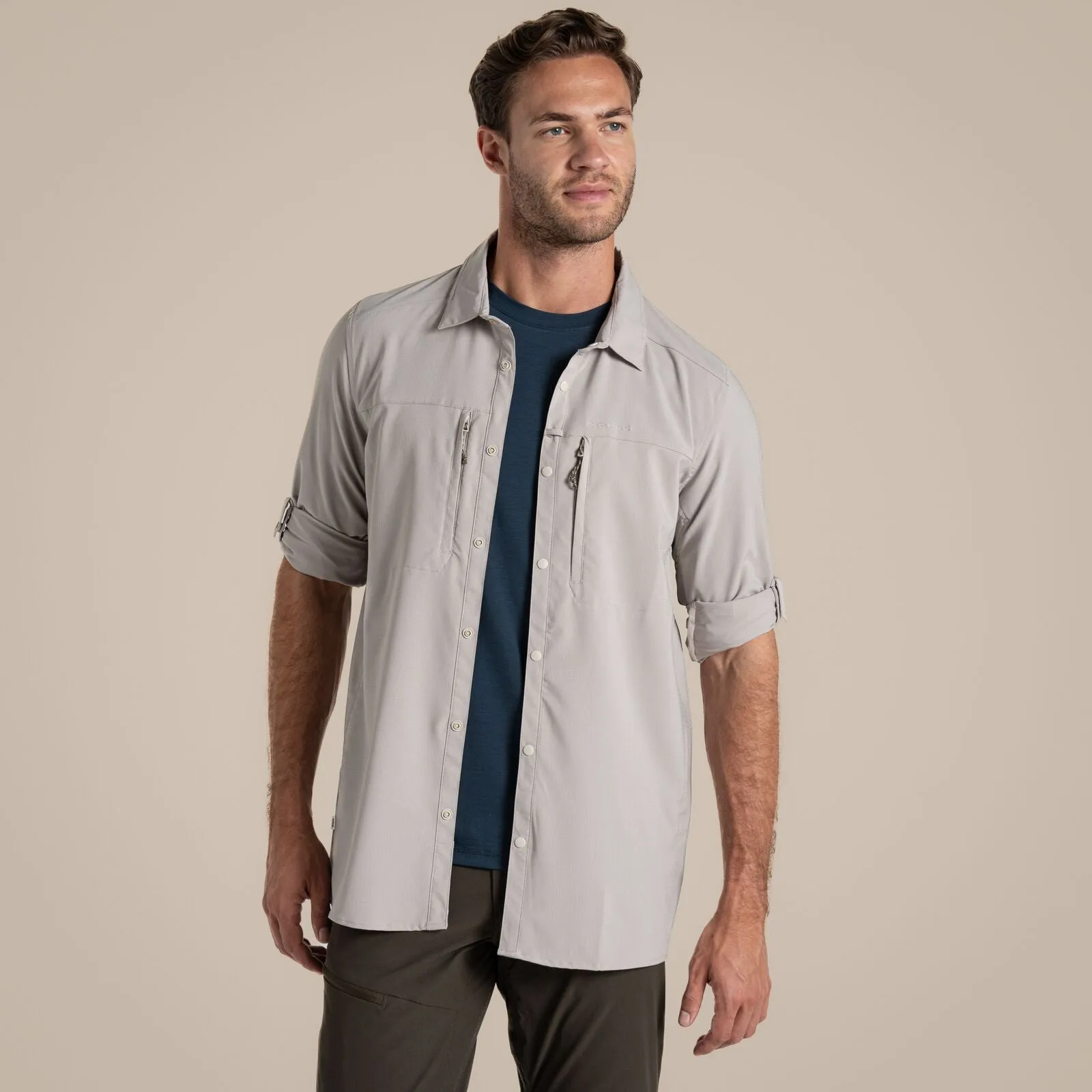 Sleeveless Cut Networking Session Craghoppers Mens NosiLife Pro V UPF Long Sleeve Shirt