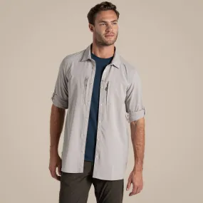 Craghoppers Mens NosiLife Pro V UPF Long Sleeve Shirt Water Repellent Finish