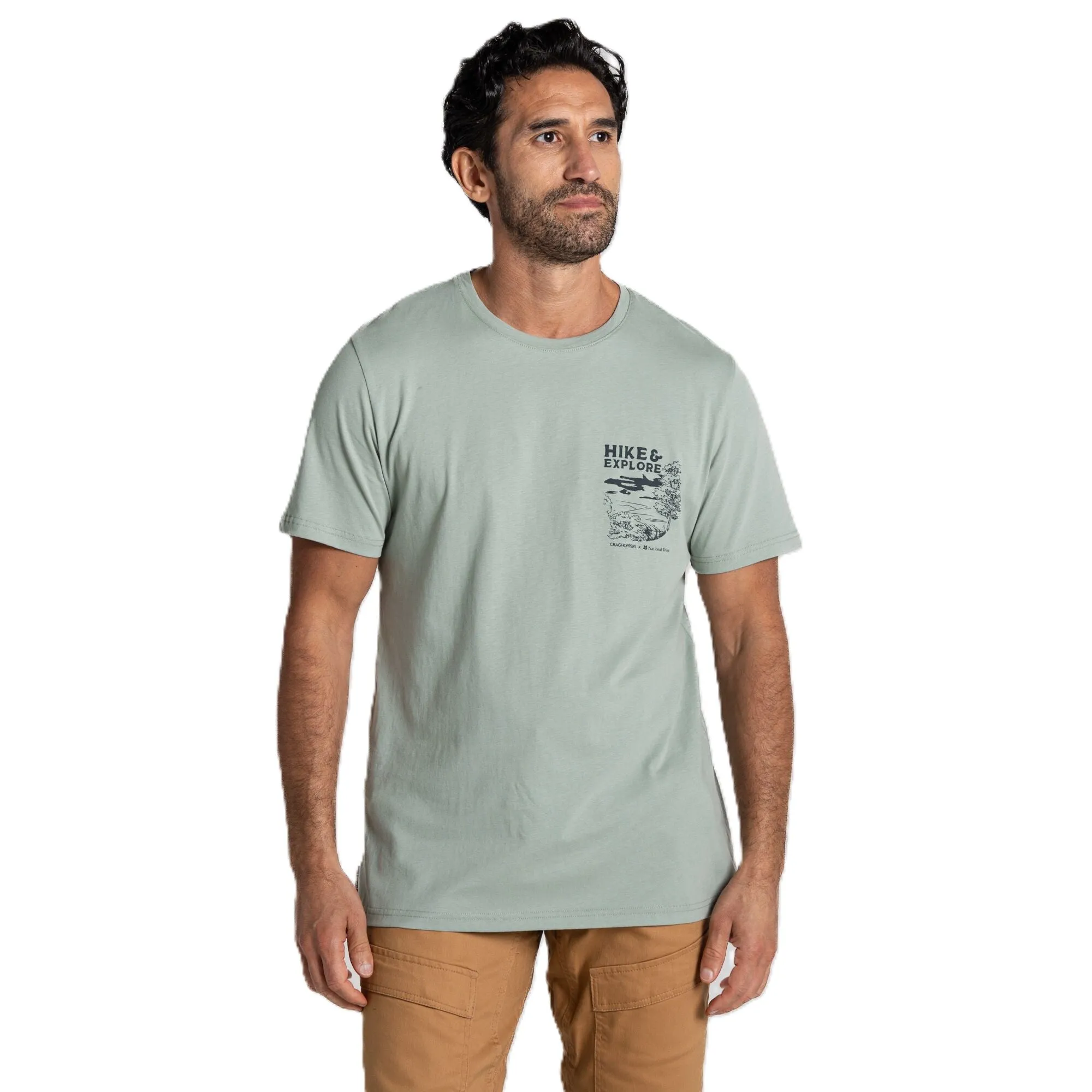 Moisture Wicking Technology Athletic Look Craghoppers Mens Sabden National Trust Short Sleeve T-Shirt