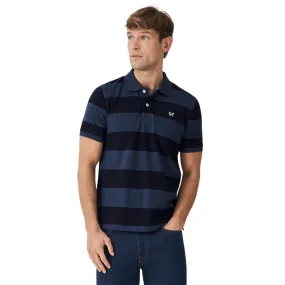 Crew Clothing Mens Heritage Stripe Short Sleeve Polo Shirt Comfortable Layers