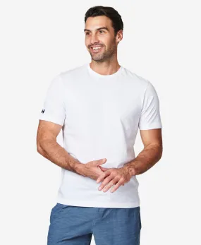 CREW T-SHIRT, White EcoFriendlyDye Anti Pilling Fabric