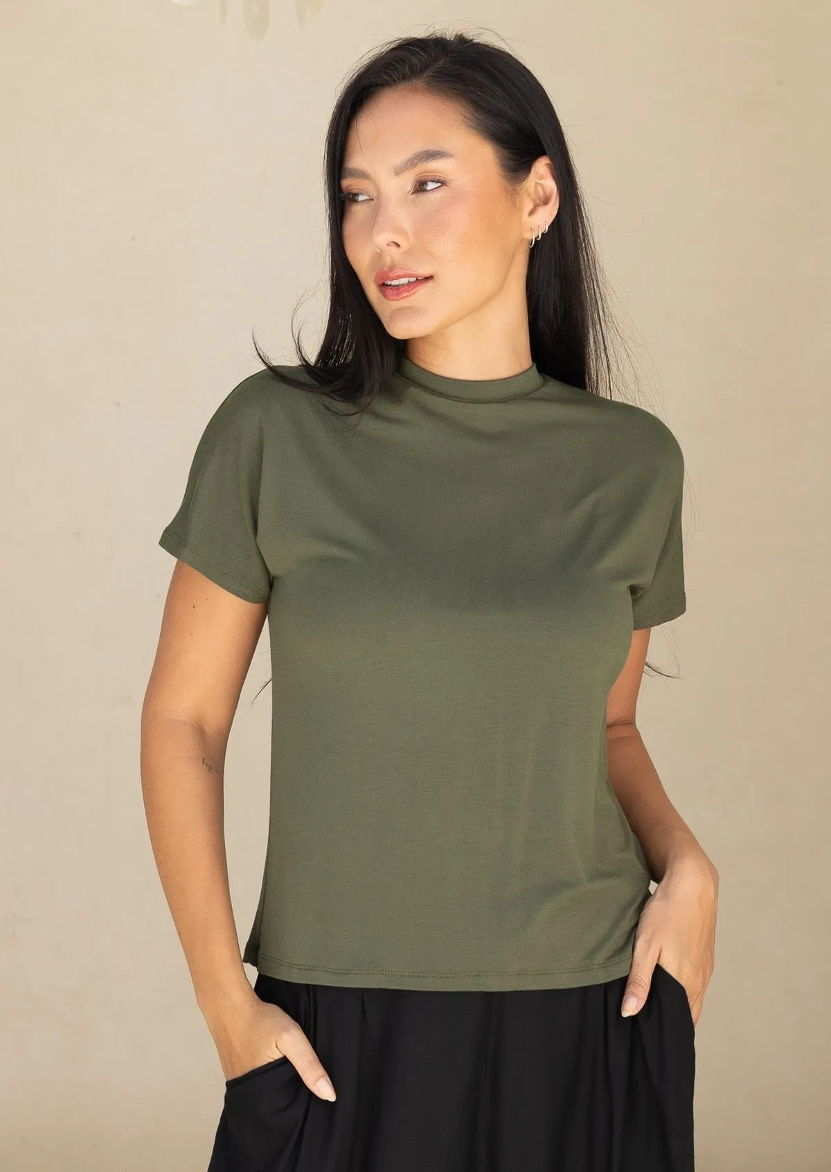 Modern Fit Crewneck T-shirt Olive