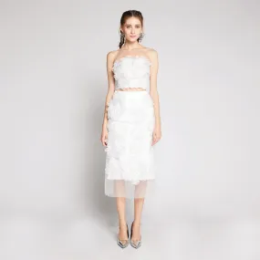 Embroidered Patch Skirt Casual Moments Classic Appeal