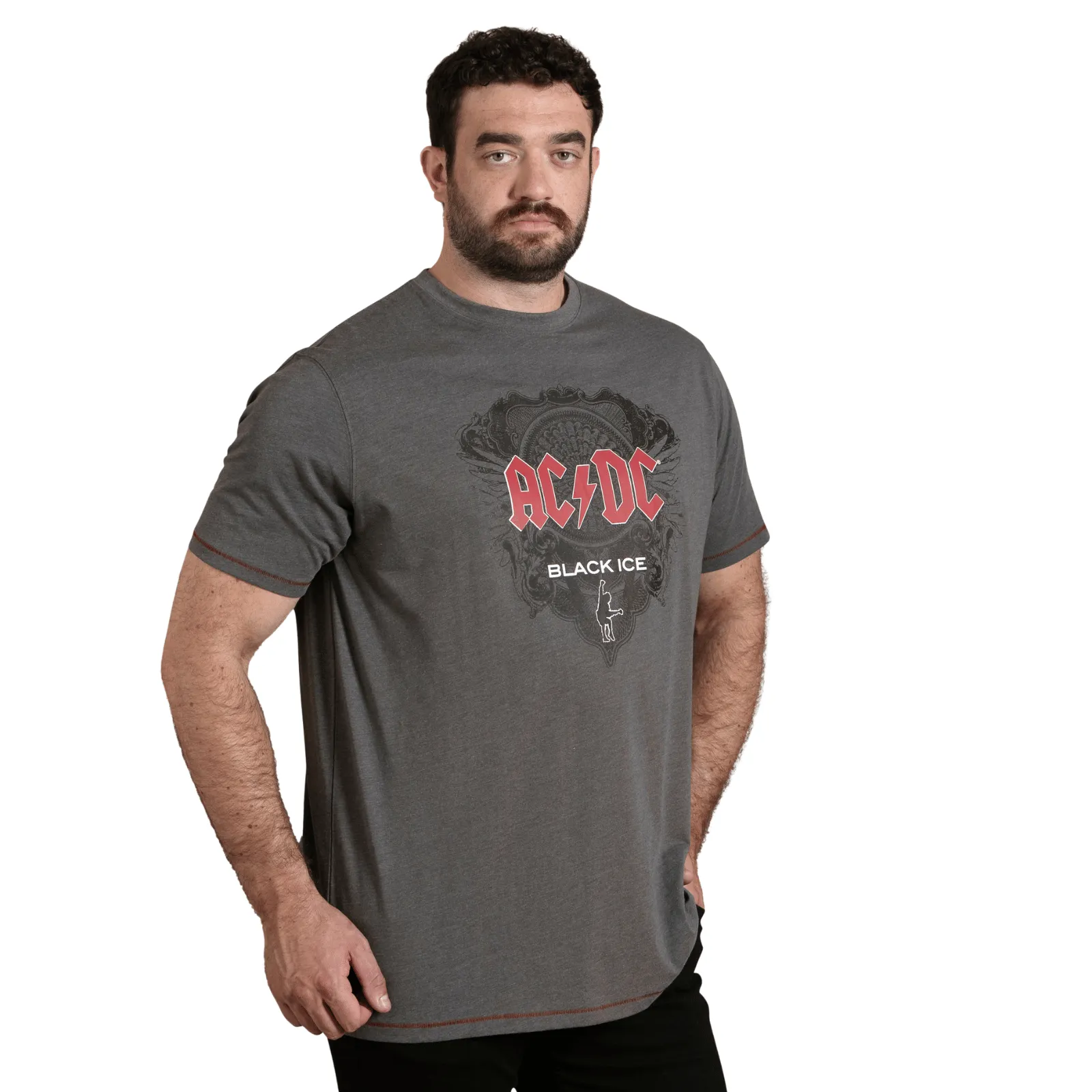 BrushedInnerLining D555 Mens Clydebank Big & Tall AC/DC Short Sleeve T-Shirt