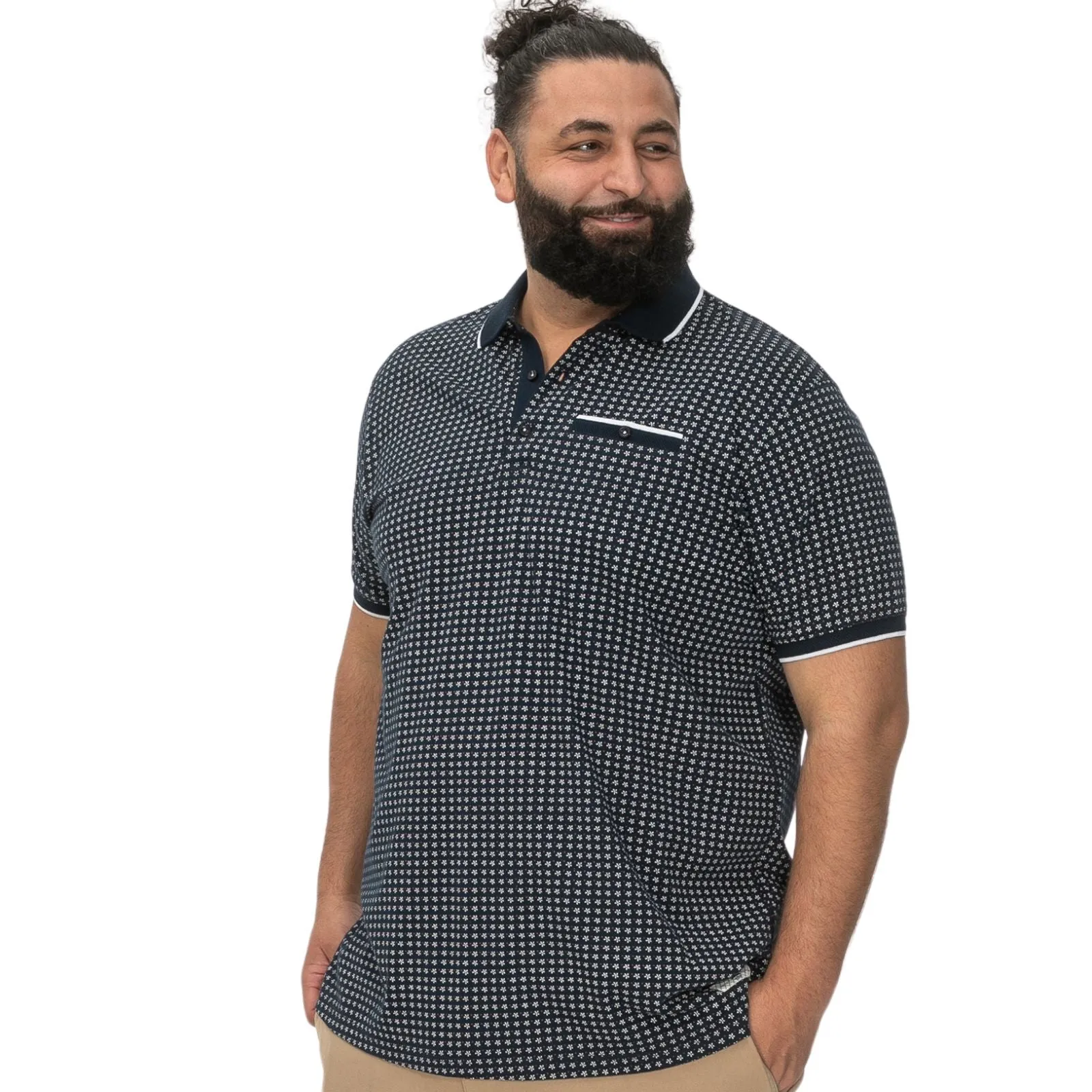 D555 Mens Coventry Big & Tall Short Sleeve Polo Shirt Sporty Layering Casual Friday