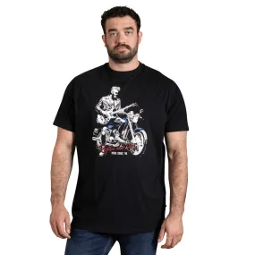 D555 Mens Derby Big & Tall Motorbike Short Sleeve T-Shirt Airflow Optimized Weave Seamless Knit Design