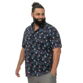 Ventilated Back Panel Pre Shrunk Cotton Blend D555 Mens Farnborough Big & Tall Short Sleeve Shirt